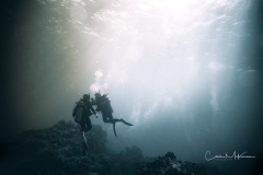 Divers at Hoover's Pinnacle