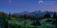 Moonrise over Tatoosh